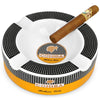 Cohiba-Style 4-Rest Ceramic Cigar Ashtray (Round, Luxury Finish)