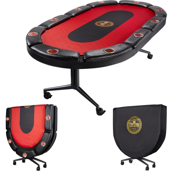 Triton 90" Premium 10 Player Folding Poker Table