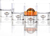 Crystal Bubble Heavy Base Whiskey Glass Tumbler - Set of 4 (9.5oz) For the Bar Lemonsoda