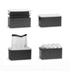 Crystal Clear Ice Cube Maker Tray - Eight 2" Squares Ice Cube Mold For the Bar Lemonsoda