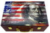 Dead Presidents - Premium 500 Capacity Mahogany Wooden Poker Chip Case
