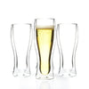 Double Walled Beer Drink Glass Mug - Set of 4 (Without Handle) For the Bar Lemonsoda Set of 4