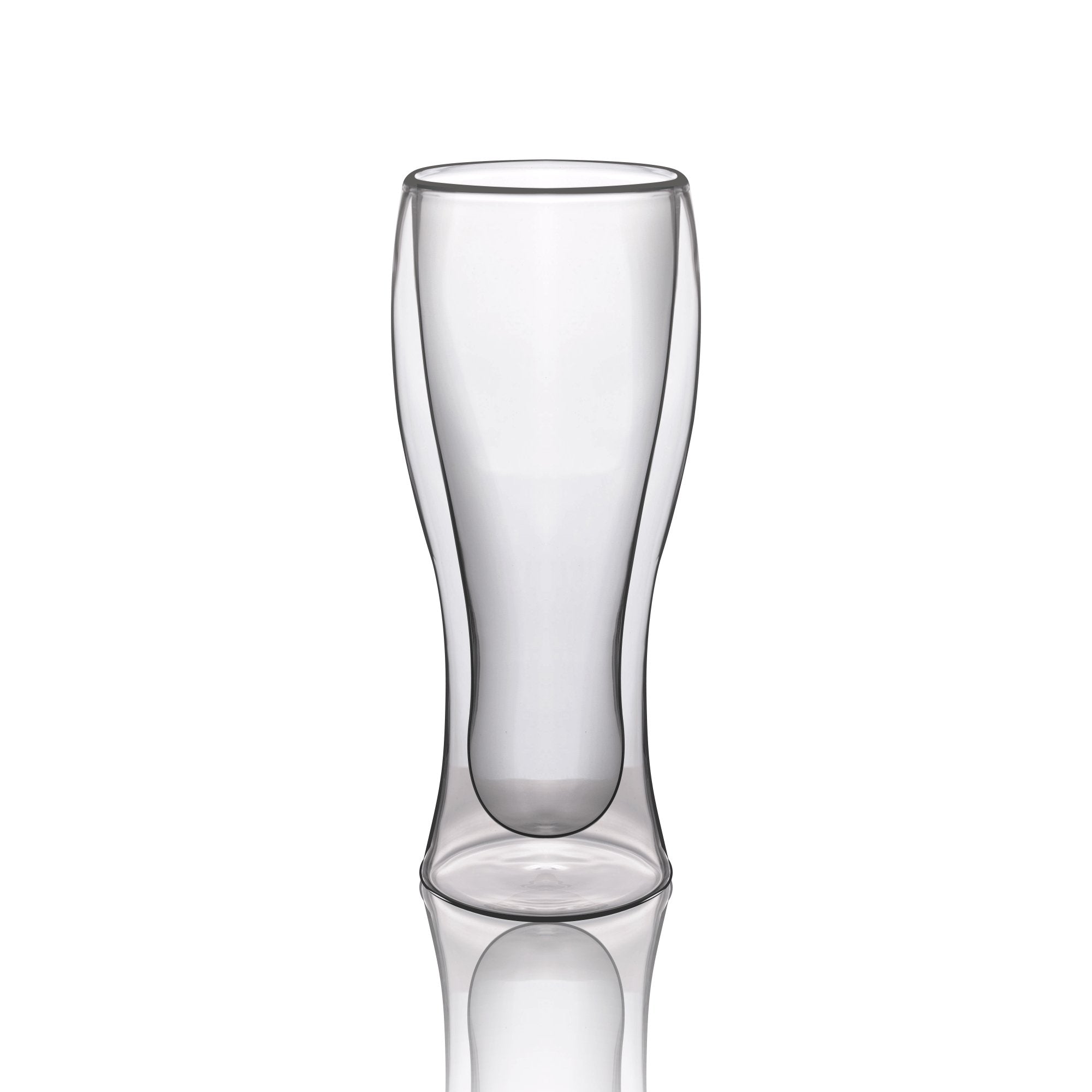 Double Walled Beer Drink Glass Mug - Set of 4 (Without Handle) For the Bar Lemonsoda