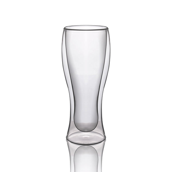Double Walled Beer Drink Glass Mug - Set of 4 (Without Handle) For the Bar Lemonsoda