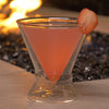 Double-Walled Stemless Martini Glasses - Set of 2/Set of 4 - 8oz For the Bar Lemonsoda