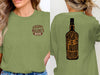 Whiskey Is Liquid Sunshine Bottle Design Graphic T-Shirt