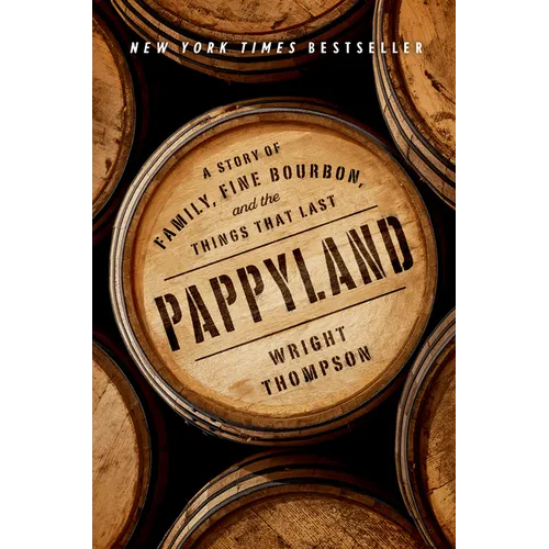 Hardcover book with barrel-top cover, 'Pappyland' title and author names