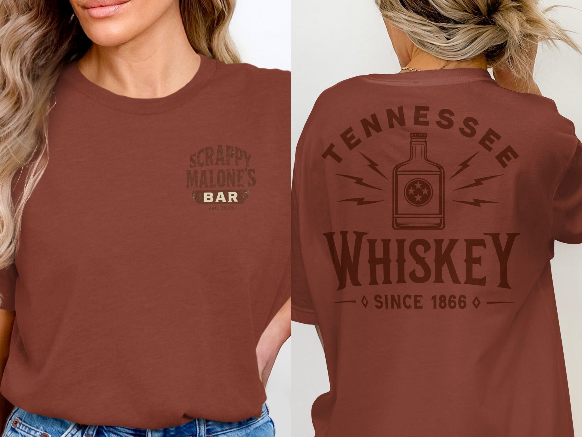 Tennessee Whiskey Bottle Since 1866 Graphic T-Shirt