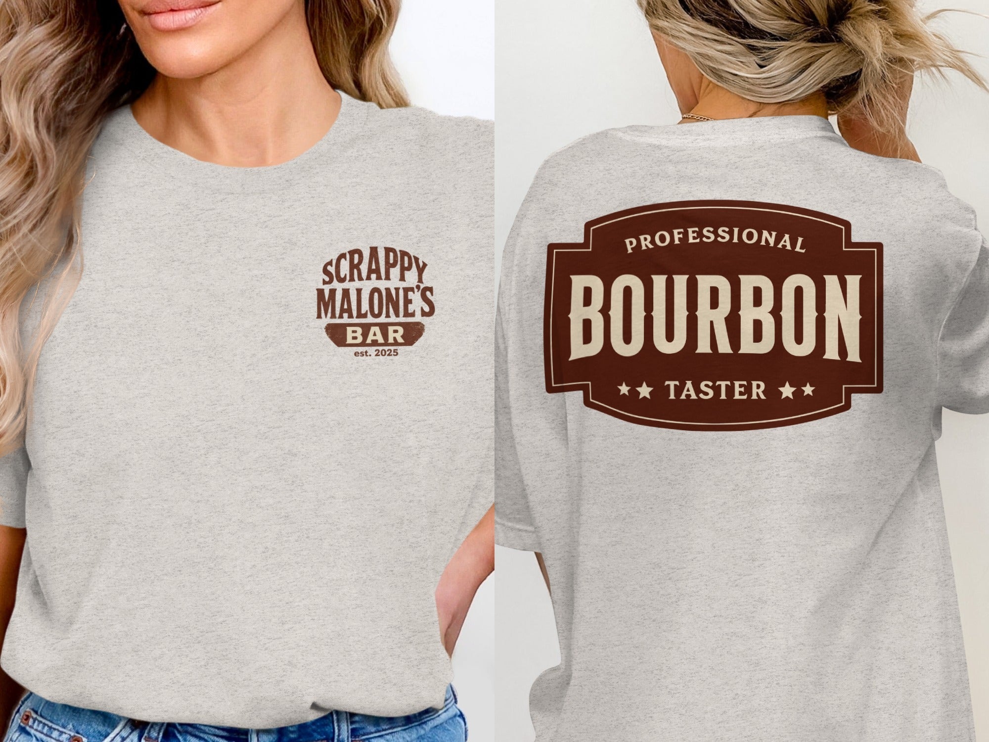 Professional Bourbon Taster Funny Alcohol Design T-Shirt