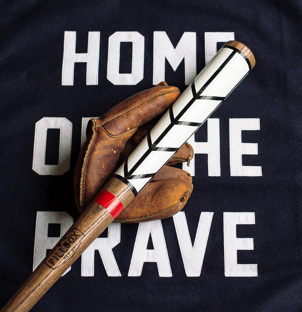 "Home of the Brave" - Baseball Art Bat