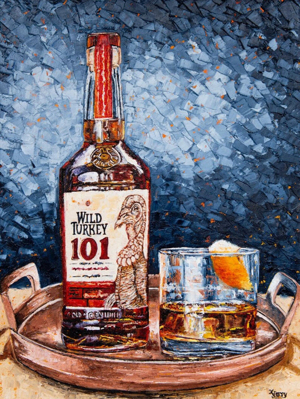 Bourbon Bottle Print - Wild Turkey 101