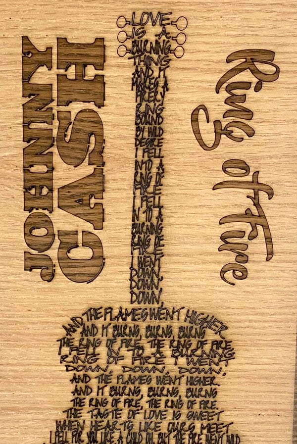 Johnny Cash - "Ring of Fire" Guitar Lyrics For the Music Lover Agape Farms