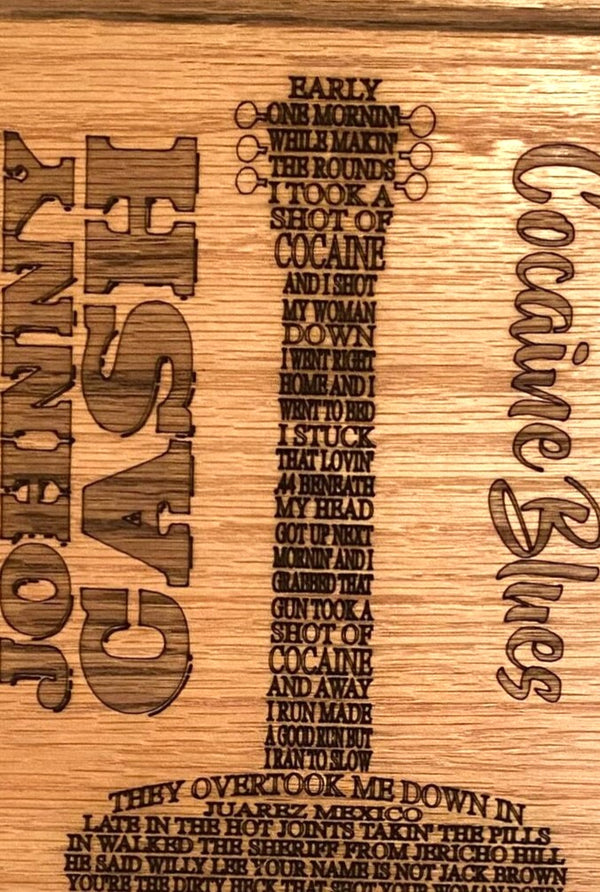 Johnny Cash - "Cocaine Blues" Guitar Lyrics For the Music Lover Agape Farms