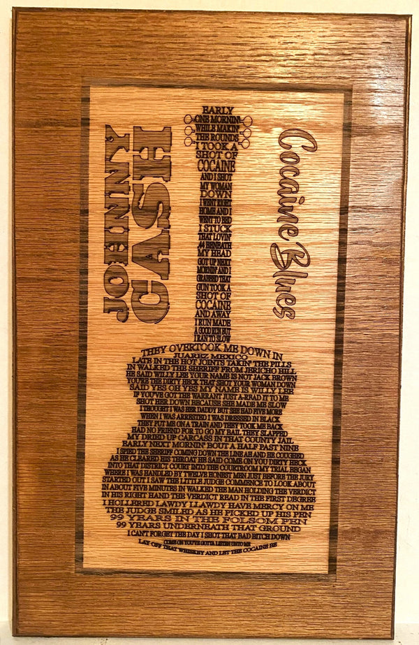 Johnny Cash - "Cocaine Blues" Guitar Lyrics For the Music Lover Agape Farms