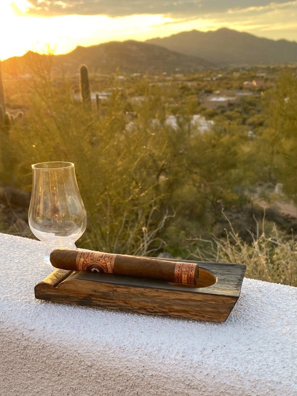 Barrel Stave Cigar Ashtray For the Bar Desert Barrel Designs