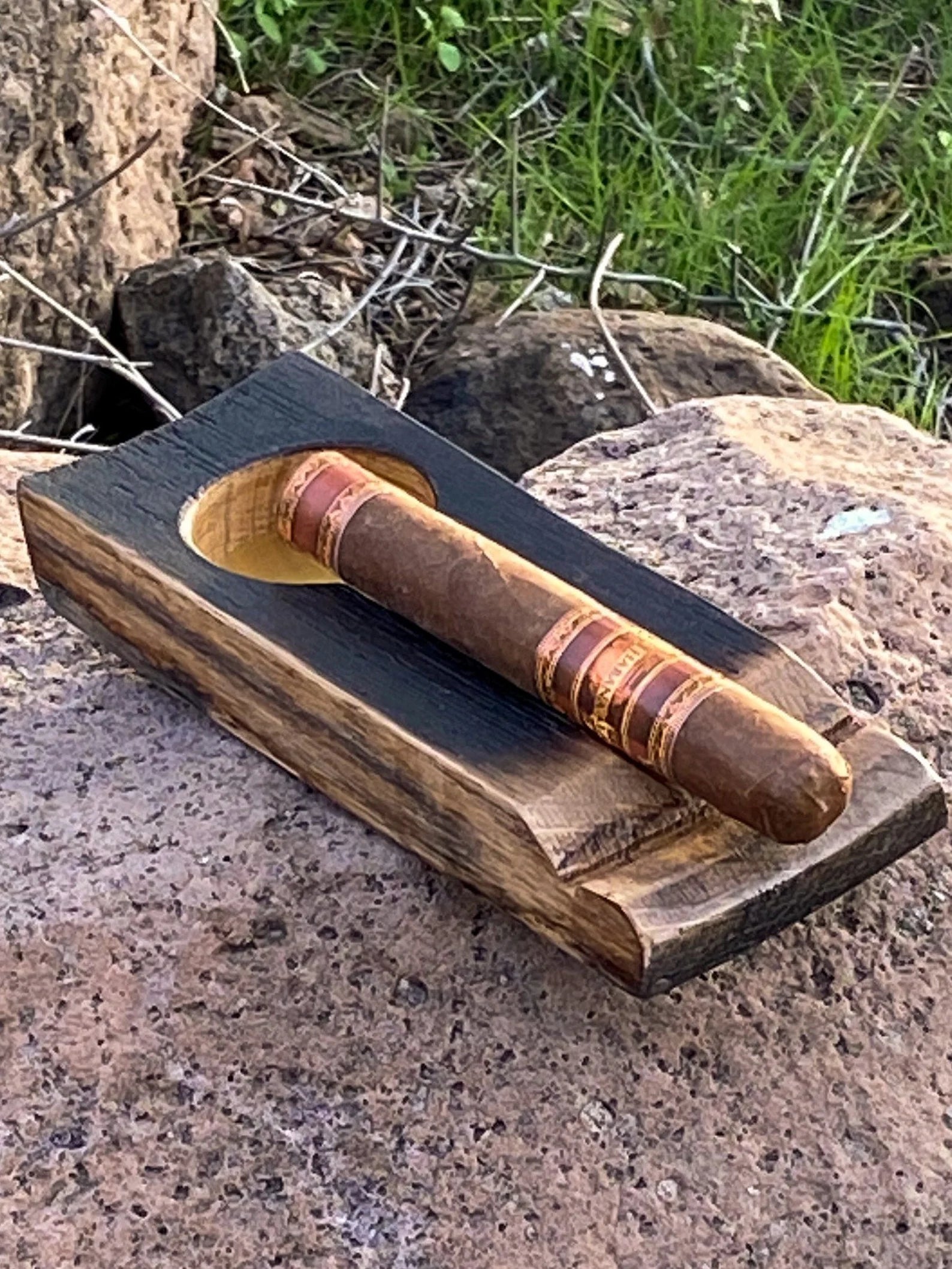 Barrel Stave Cigar Ashtray For the Bar Desert Barrel Designs
