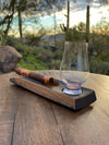 Barrel Stave Cigar Ashtray - With Glencairn Glass For the Bar Desert Barrel Designs
