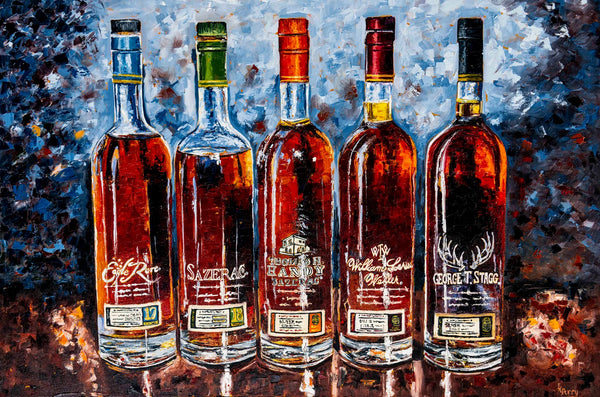 Bourbon Bottle Print - Buffalo Trace "Antique Collection" For the Man Cave Kim Perry Studios