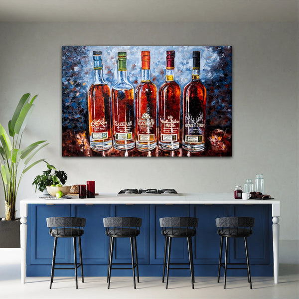 Bourbon Bottle Print - Buffalo Trace "Antique Collection" For the Man Cave Kim Perry Studios