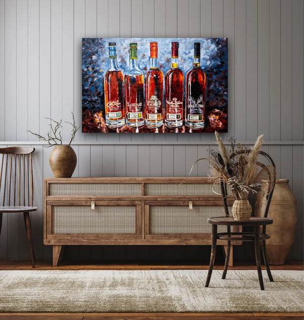 Bourbon Bottle Print - Buffalo Trace "Antique Collection" For the Man Cave Kim Perry Studios