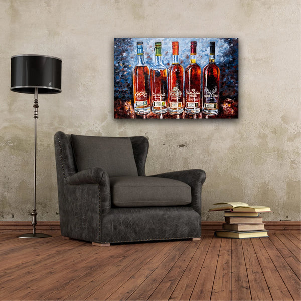Bourbon Bottle Print - Buffalo Trace "Antique Collection" For the Man Cave Kim Perry Studios