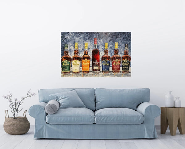 Bourbon Bottle Print - "The Weller Family Collection" For the Man Cave Kim Perry Studios