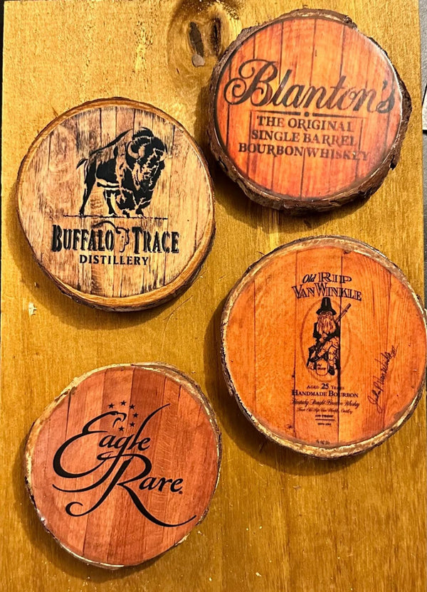 Bourbon Variety Pack #1 – Wood Coaster Set of 4 For the Bar Purposeful2022