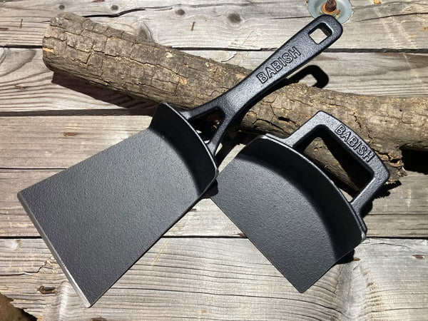 Cast Iron Smash Burger Set - Spatula and Scraper