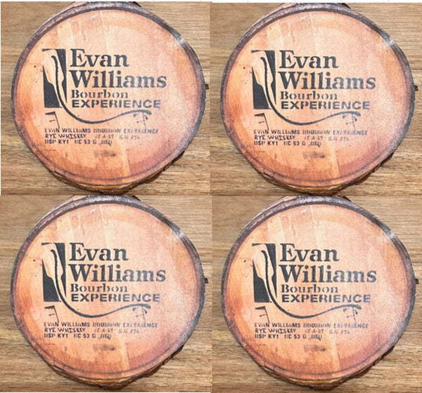 Evan Williams Bourbon – Wood Coaster Set of 4 For the Bar Purposeful2022