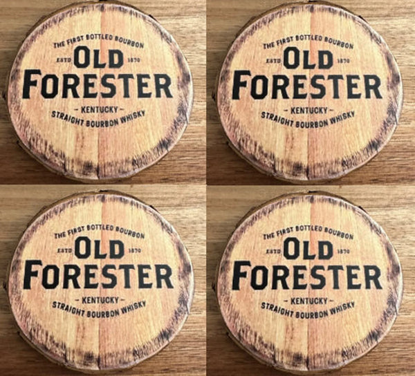 Old Forester Bourbon – Wood Coaster Set of 4 For the Bar Purposeful2022