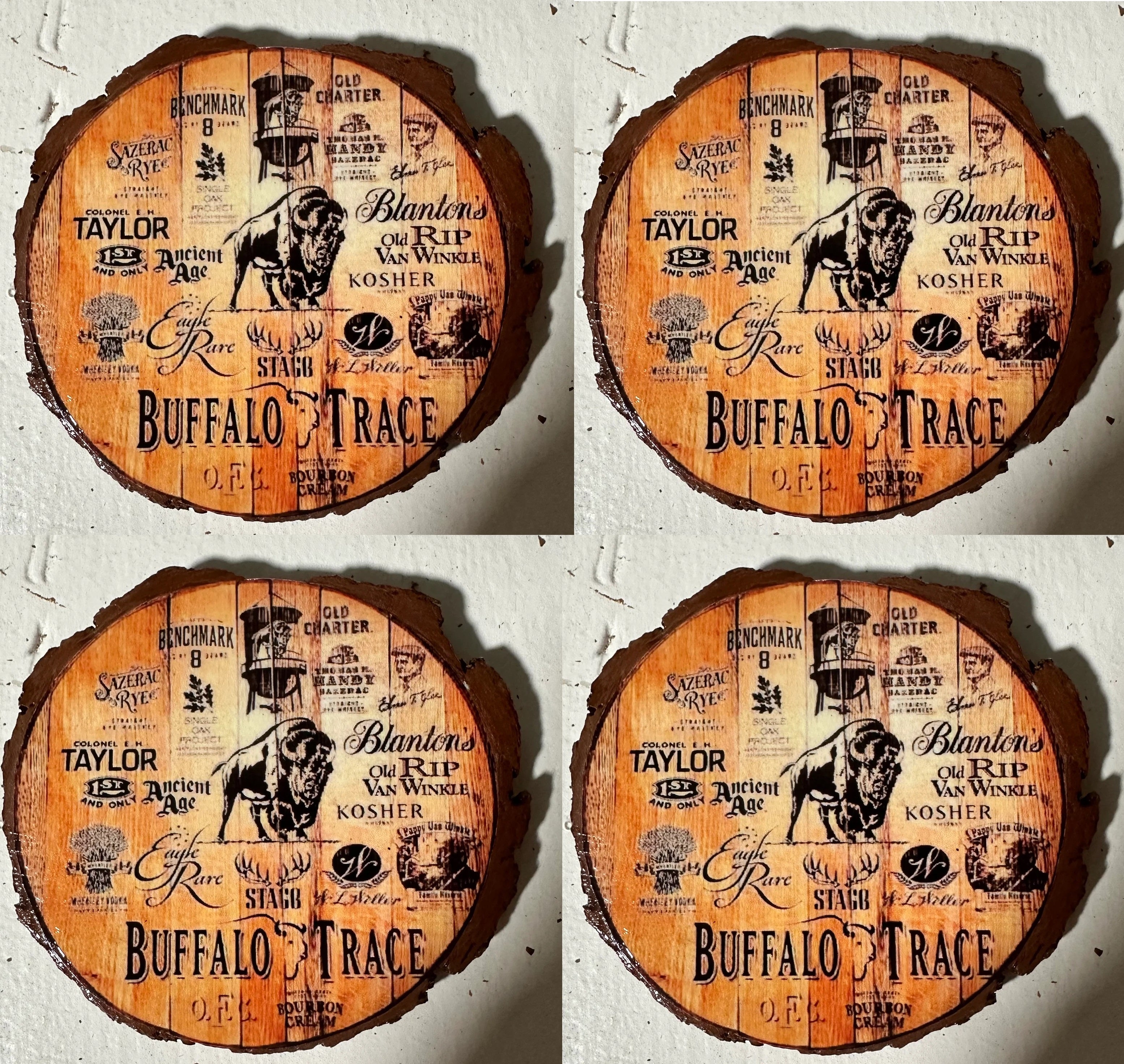 Bourbon Variety Pack #4 – Wood Coaster Set of 4 For the Bar Purposeful2022