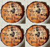 Bourbon Variety Pack #4 – Wood Coaster Set of 4 For the Bar Purposeful2022