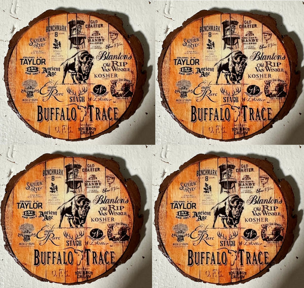 Bourbon Variety Pack #4 – Wood Coaster Set of 4 For the Bar Purposeful2022