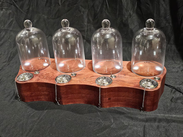 Speakeasy 4-Top Cocktail Smoker For the Bar Ford Product Design Cabernet Red No