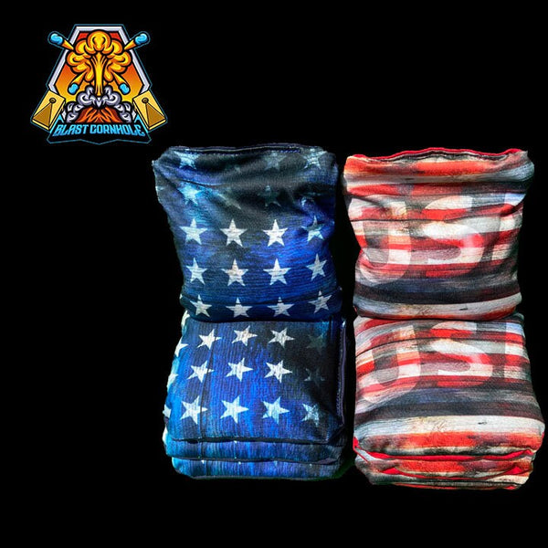 Eagle American Flag Fireworks Cornhole Boards