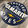 Tamarit Motorcycles - Layered Wood Sign For the Gear Head Arizona Copper Beard
