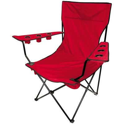 GIANT Red Camping Chair For the Outdoorsman Bourbon and Bluffs