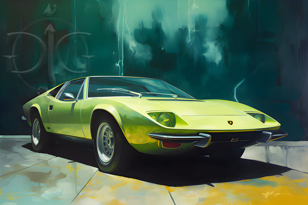 De Tomaso Pantera - Gallery Wrapped Canvas For the Man Cave GJG Studios