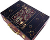 King of Spades - Premium 500 Capacity Mahogany Wooden Poker Chip Case