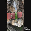 Damascus Steel Folding Pocket Knife – Green Handle For the Outdoorsman Orklo Knives