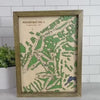 Pinehurst No. 2 - Handmade Wood Course Map For the Sports Lover Bauer Gift Co.