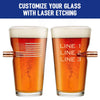 US Flag Pint Glass - 16oz