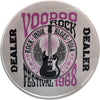 Crystal Poker Dealer Buttons - Voodoo Rock Festival
