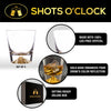 Whiskey Glasses Crystal Clear Gold Heavy Base Bourbon - Set of 4 For the Bar Lemonsoda